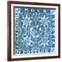 National Postal Museum: 3-Pence Crown of Great Britain and Heraldic Flowers of the Empire stamp-null-Framed Art Print