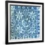 National Postal Museum: 3-Pence Crown of Great Britain and Heraldic Flowers of the Empire stamp-null-Framed Art Print