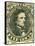 National Postal Museum: 5-Cent Green Jefferson Davis Confederate Stamp-null-Framed Stretched Canvas