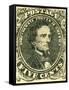 National Postal Museum: 5-Cent Green Jefferson Davis Confederate Stamp-null-Framed Stretched Canvas