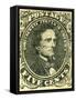 National Postal Museum: 5-Cent Green Jefferson Davis Confederate Stamp-null-Framed Stretched Canvas