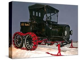 National Postal Museum: Ford Model-T with Snowmobile Attachment-null-Stretched Canvas