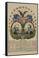 National Republican Chart 1876-H. H. Lloyd-Framed Stretched Canvas