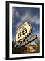 National Route 66 Sign at Sunset, Elk City, Oklahoma, USA-Walter Bibikow-Framed Photographic Print