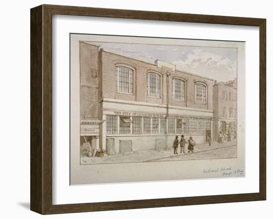 National School, Harp Alley, City of London, 1850-James Findlay-Framed Giclee Print