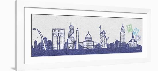 National Skyline II-Sudi Mccollum-Framed Art Print