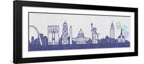 National Skyline II-Sudi Mccollum-Framed Art Print