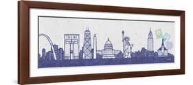 National Skyline II-Sudi Mccollum-Framed Art Print