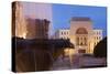 National Theatre and Opera House in Piata Victoriei at Dusk, Timisoara, Banat, Romania, Europe-Ian Trower-Stretched Canvas