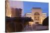 National Theatre and Opera House in Piata Victoriei at Dusk, Timisoara, Banat, Romania, Europe-Ian Trower-Stretched Canvas