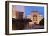 National Theatre and Opera House in Piata Victoriei at Dusk, Timisoara, Banat, Romania, Europe-Ian Trower-Framed Photographic Print