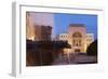 National Theatre and Opera House in Piata Victoriei at Dusk, Timisoara, Banat, Romania, Europe-Ian Trower-Framed Photographic Print