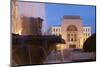 National Theatre and Opera House in Piata Victoriei at Dusk, Timisoara, Banat, Romania, Europe-Ian Trower-Mounted Photographic Print