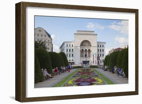 National Theatre and Opera House in Piata Victoriei, Timisoara, Banat, Romania, Europe-Ian Trower-Framed Photographic Print