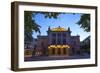 National Theatre Illuminated at Dusk, Oslo, Norway, Scandinavia, Europe-Doug Pearson-Framed Photographic Print