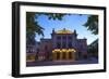 National Theatre Illuminated at Dusk, Oslo, Norway, Scandinavia, Europe-Doug Pearson-Framed Photographic Print