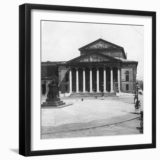 National Theatre, Munich, Germany, C1900-Wurthle & Sons-Framed Photographic Print