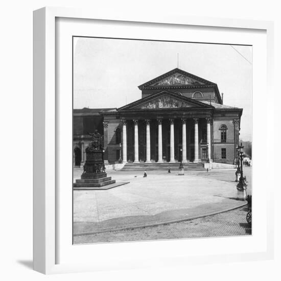 National Theatre, Munich, Germany, C1900-Wurthle & Sons-Framed Photographic Print