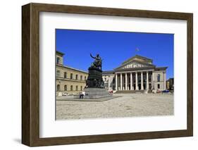 National Theatre Munich on Max-Joseph-Platz Square, Munich, Upper Bavaria, Bavaria, Germany, Europe-Hans-Peter Merten-Framed Photographic Print