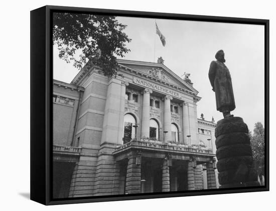 National Theatre Oslo-null-Framed Stretched Canvas