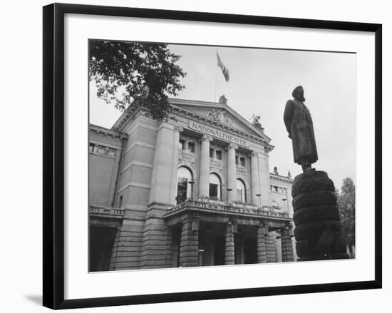 National Theatre Oslo-null-Framed Photographic Print