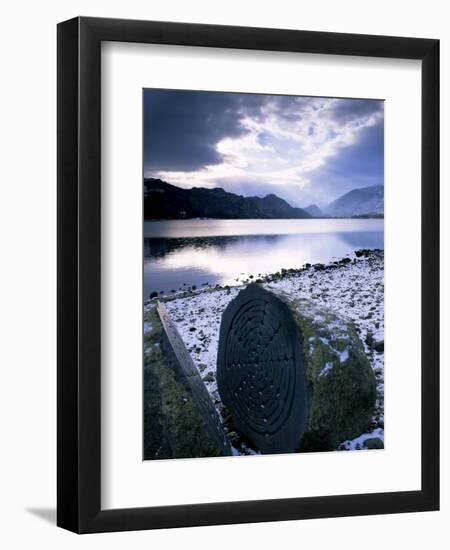 National Trust Centenary Stone, Derwent Water, Lake District, Cumbria, England-Neale Clarke-Framed Photographic Print