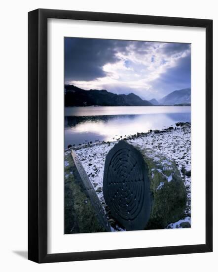 National Trust Centenary Stone, Derwent Water, Lake District, Cumbria, England-Neale Clarke-Framed Photographic Print