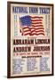 National Union Ticket. ... Lincoln and Johnson, "The Union Forever", 1864-null-Framed Giclee Print