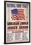 National Union Ticket. ... Lincoln and Johnson, "The Union Forever", 1864-null-Framed Giclee Print