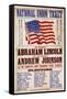 National Union Ticket. ... Lincoln and Johnson, "The Union Forever", 1864-null-Framed Stretched Canvas