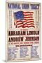 National Union Ticket. ... Lincoln and Johnson, "The Union Forever", 1864-null-Mounted Giclee Print