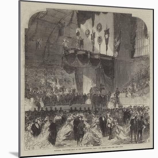 National Volunteer Ball at the Agricultural Hall, the Grand Dais-Charles Robinson-Mounted Giclee Print