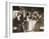 National Woman's Party's Alice Paul Sews a Star on Ratification Flag, Ca. 1919-null-Framed Photo