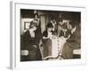 National Woman's Party's Alice Paul Sews a Star on Ratification Flag, Ca. 1919-null-Framed Photo