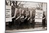 National Women's Party College Women Protest in Front of the White House in 1918-null-Mounted Photo
