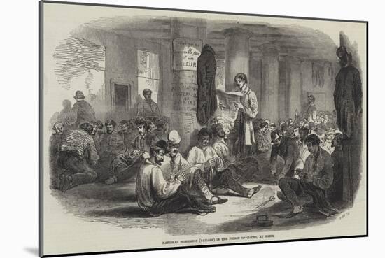 National Workshop (Tailors) in the Prison of Clichy, at Paris-null-Mounted Giclee Print