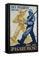 Nationalist Spanish Civil War Poster-null-Framed Stretched Canvas