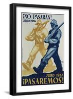 Nationalist Spanish Civil War Poster-null-Framed Art Print