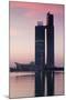 Nations Tower at dawn, Abu Dhabi, UAE-null-Mounted Photographic Print