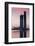 Nations Tower at dawn, Abu Dhabi, UAE-null-Framed Photographic Print