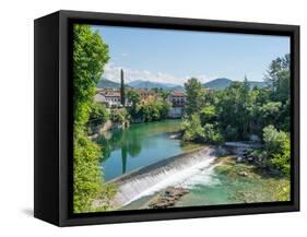 Natisone River, Cividale del Friuli, Udine, Friuli Venezia Giulia, Italy, Europe-Jean Brooks-Framed Stretched Canvas