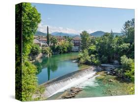 Natisone River, Cividale del Friuli, Udine, Friuli Venezia Giulia, Italy, Europe-Jean Brooks-Stretched Canvas