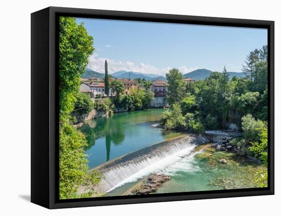 Natisone River, Cividale del Friuli, Udine, Friuli Venezia Giulia, Italy, Europe-Jean Brooks-Framed Stretched Canvas