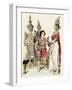 Native Actors and Actresses in Traditional Costume, Siam, 1800s-null-Framed Giclee Print