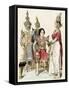 Native Actors and Actresses in Traditional Costume, Siam, 1800s-null-Framed Stretched Canvas