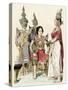 Native Actors and Actresses in Traditional Costume, Siam, 1800s-null-Stretched Canvas