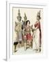 Native Actors and Actresses in Traditional Costume, Siam, 1800s-null-Framed Giclee Print