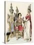 Native Actors and Actresses in Traditional Costume, Siam, 1800s-null-Stretched Canvas