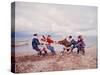 Native Alaskan Children at Play-Ralph Crane-Stretched Canvas