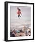 Native Alaskans Playing a Game of Nulukatuk, in Which Individals are Tossed into the Air-Ralph Crane-Framed Photographic Print